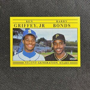 1991 Fleer #710 Second Generation Stars (Ken Griffey, Jr / Barry Bonds)